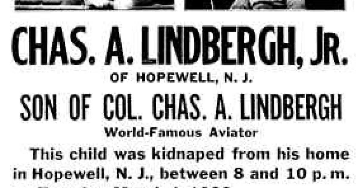 Legendare Kriminalfalle Die Entfuhrung Des Lindbergh Babys Profil At