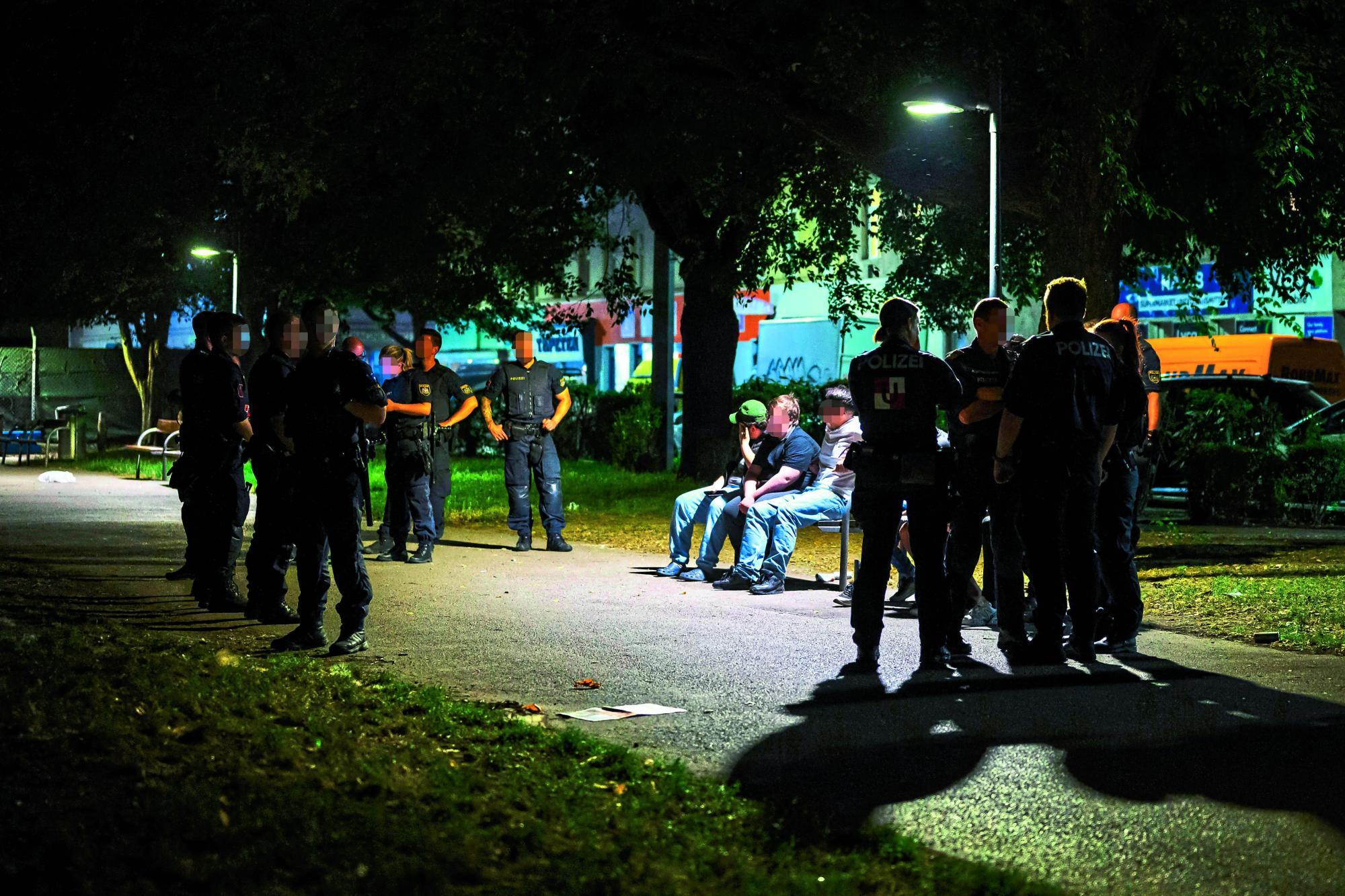 Schwerpunktaktion der Wiener Polizei in Wien-Brigittenau